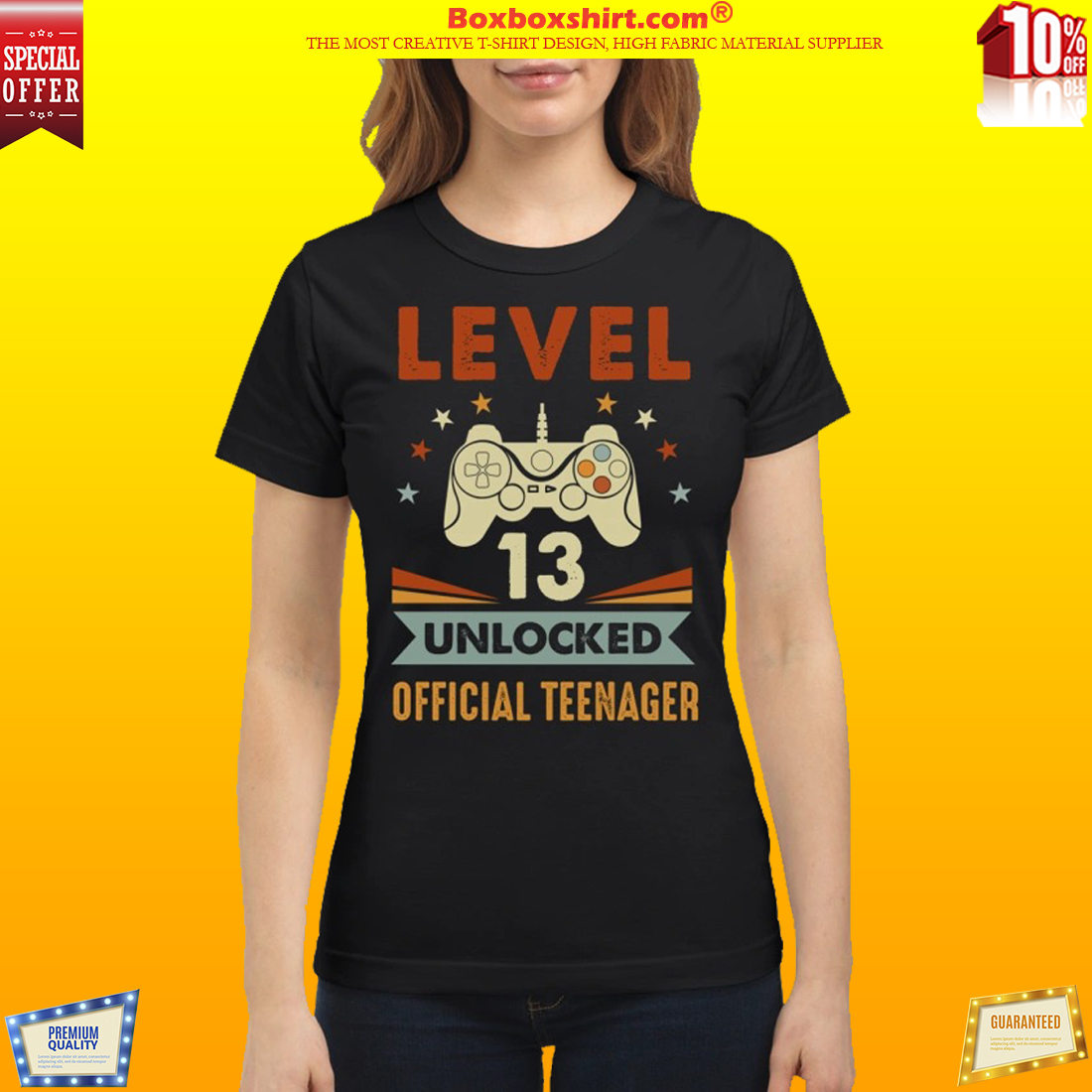 Level 13 unlocked official teenager classic shirt