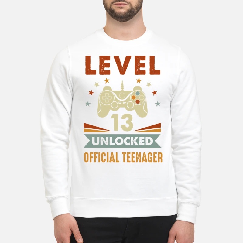 Level 13 unlocked official teenager sweatshirt