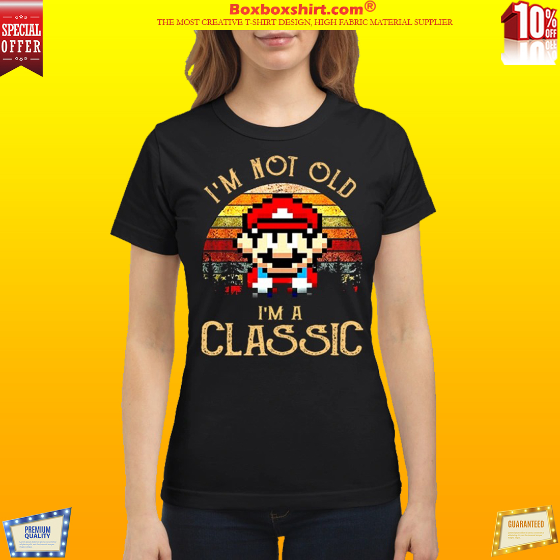 Mario I'm not old I'm a classic women's shirt