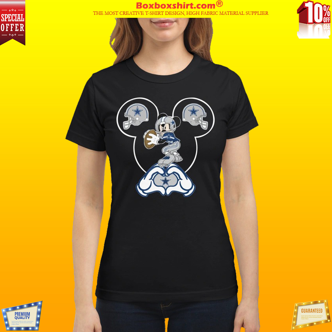Mickey Mouse Dallas Cowboys classic shirt