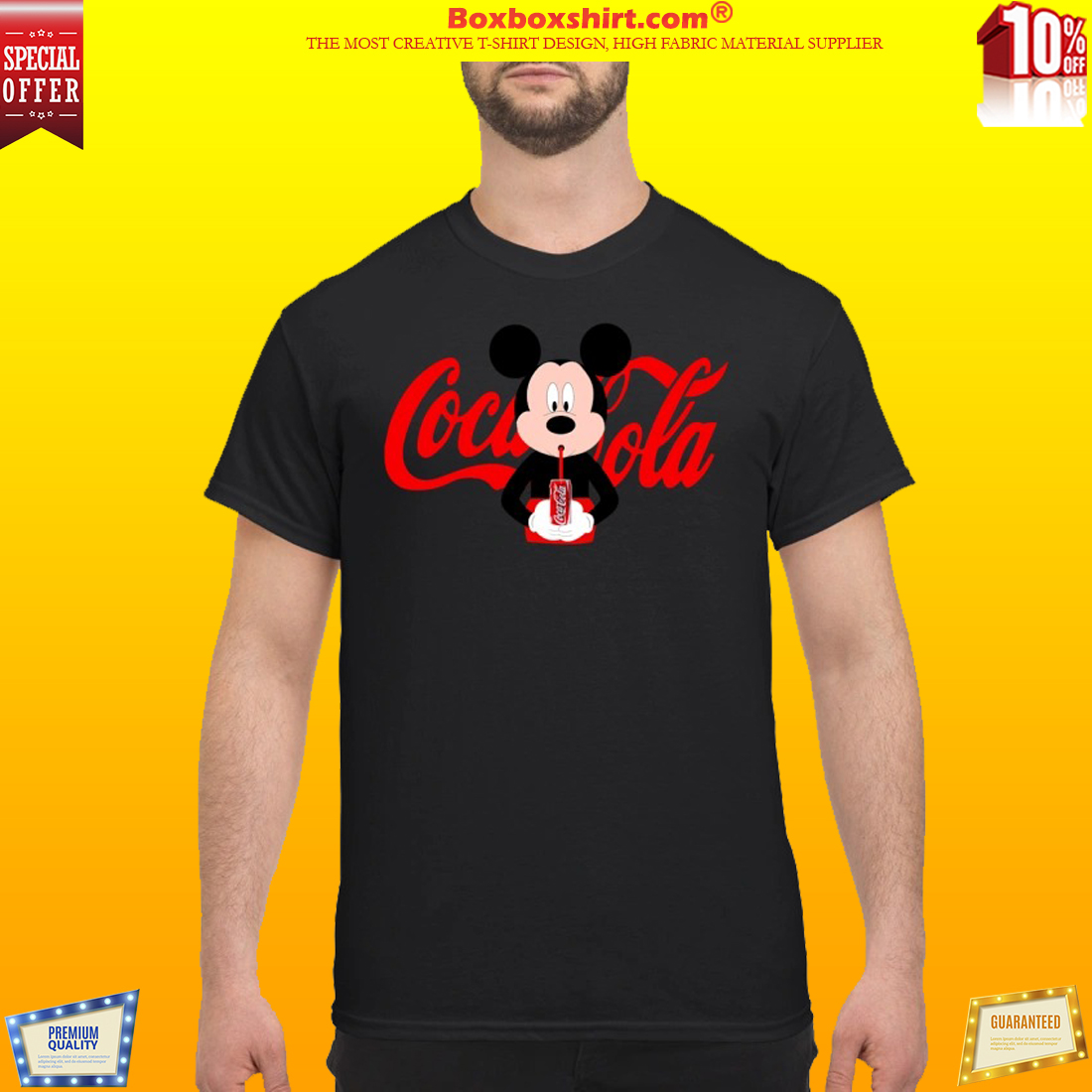 Mickey Mouse drinks coca cola classic shirt