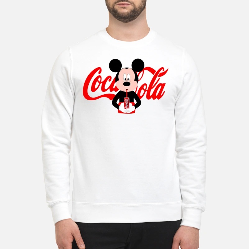 Mickey Mouse drinks coca cola sweatshirt