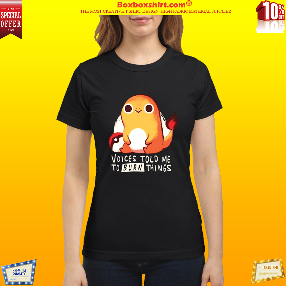Pokemon voices told me to burn things classic shirt