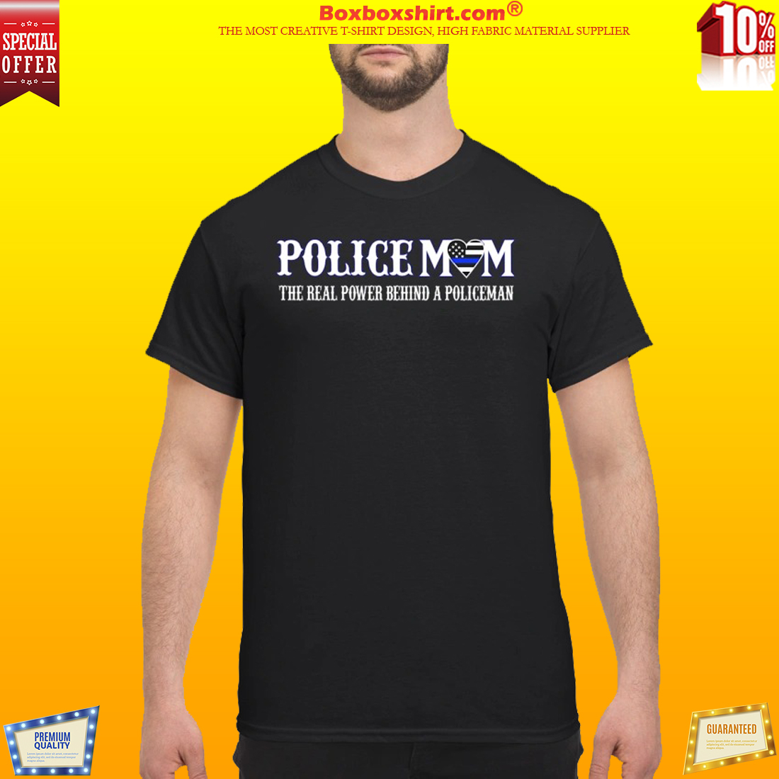 Policemom the real power behind a policeman classic shirt