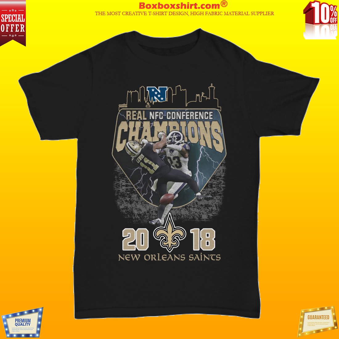 Real NFC Conference champions 2018 Saints shirt