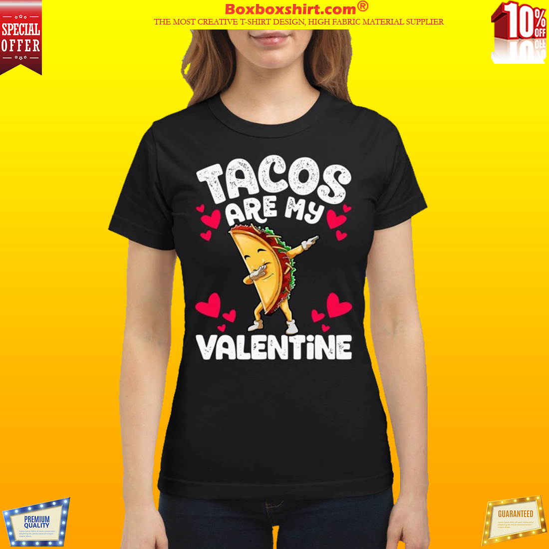 Tacos are my valentine shirt