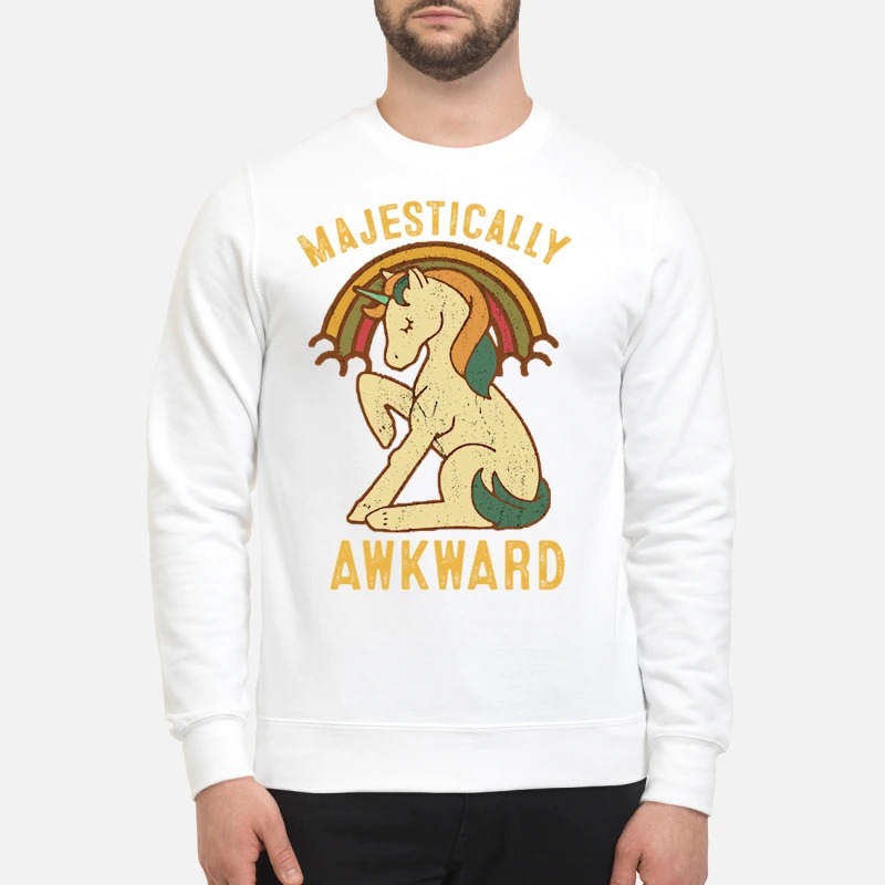 Unicorn Majestically awkward vintage sweatshirt