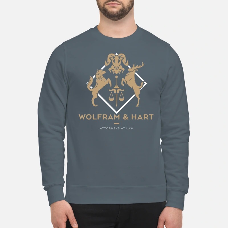 Wolfram and Hart Attorneys at law sweatshirt