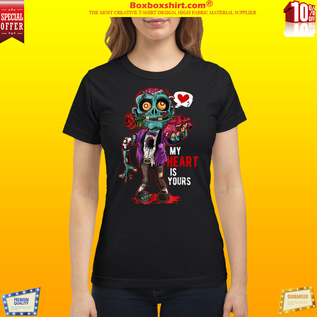 Zombie My Heart Is Yours classic shirt