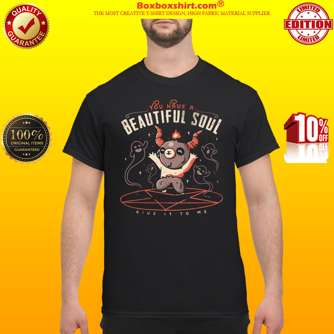 Baby baphomet satan you have a beautiful soul give it to me classic shirt