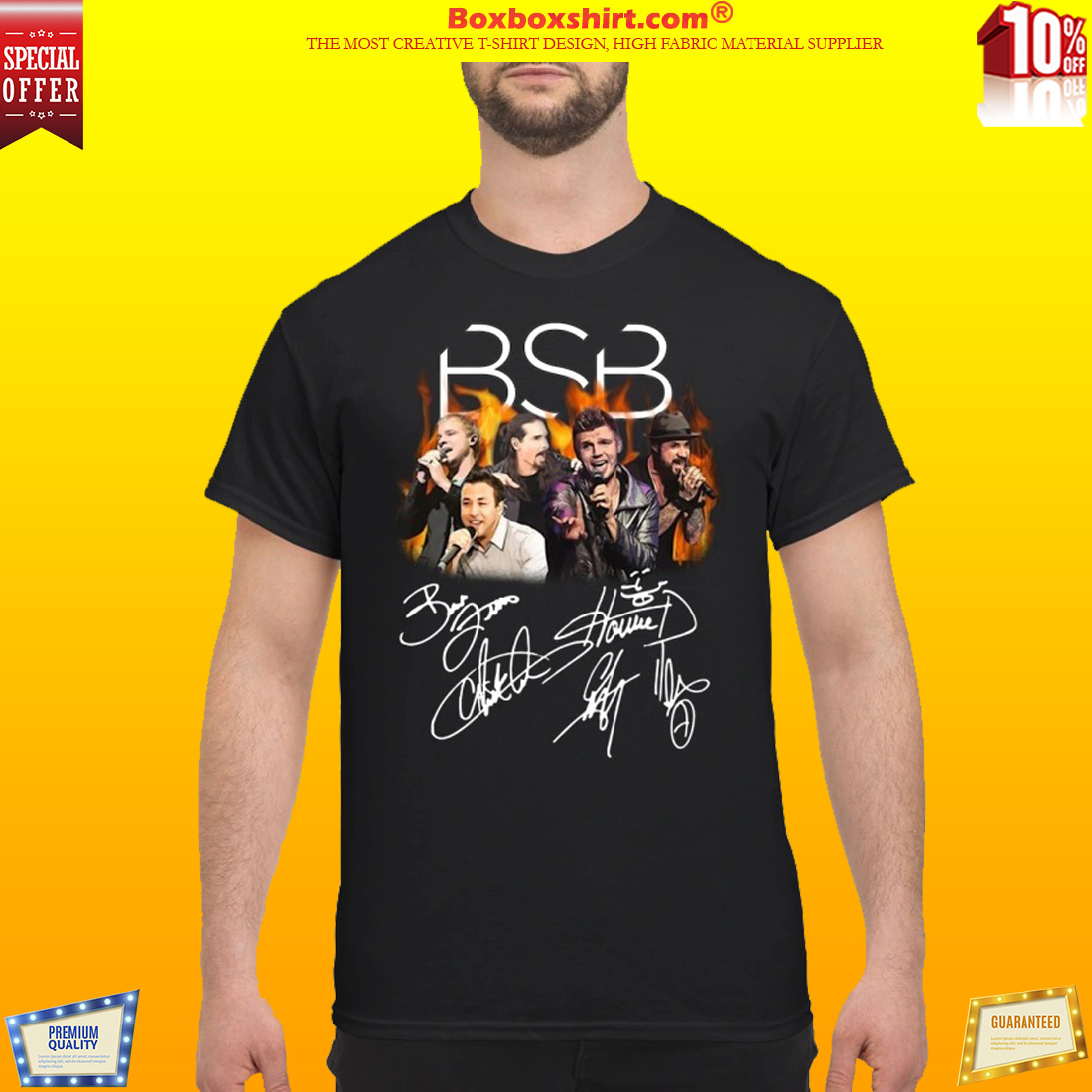 Backstreet Boys signature classic shirtBackstreet Boys signature classic shirt
