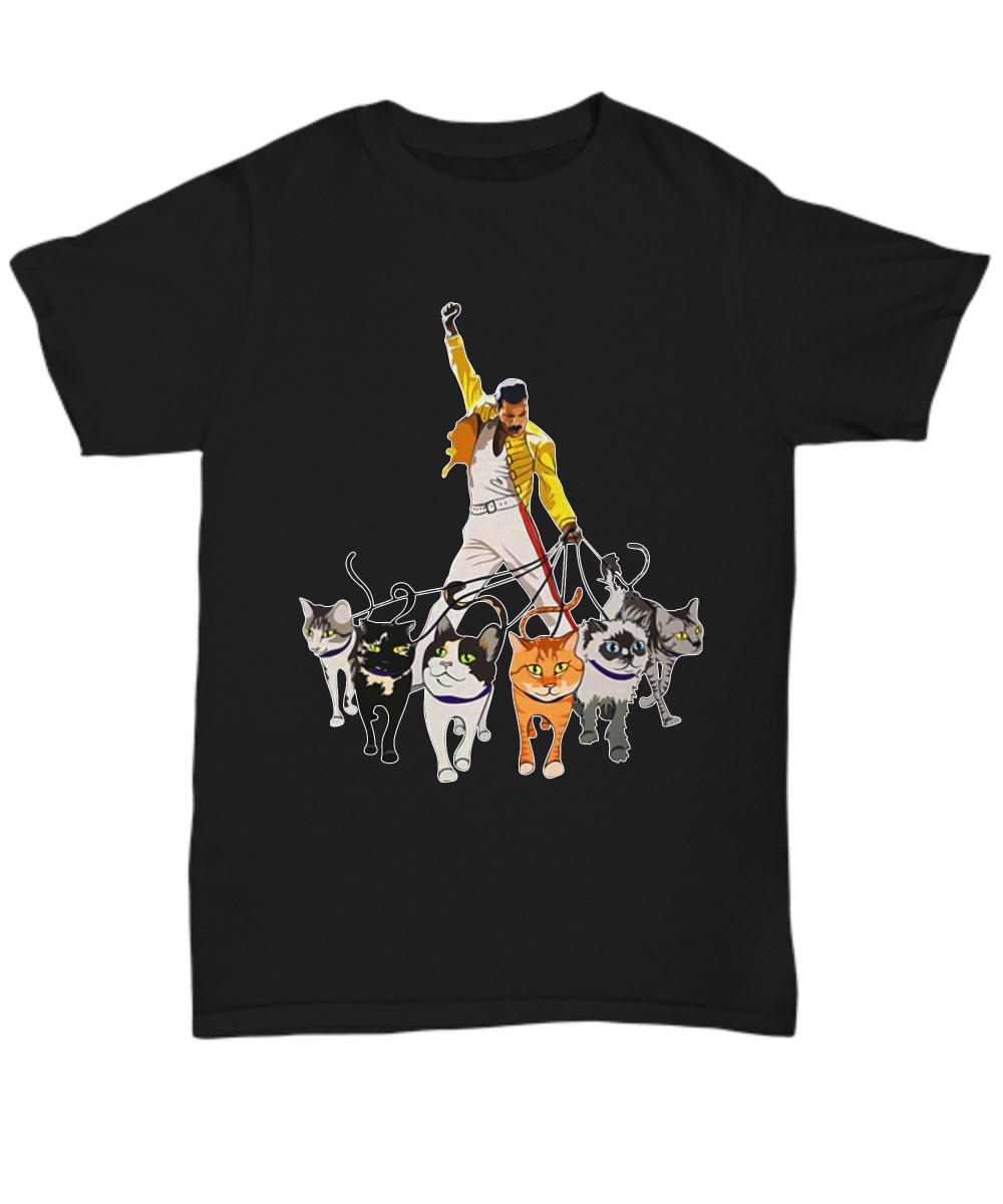 Freddie Mercury and cats unisex shirt