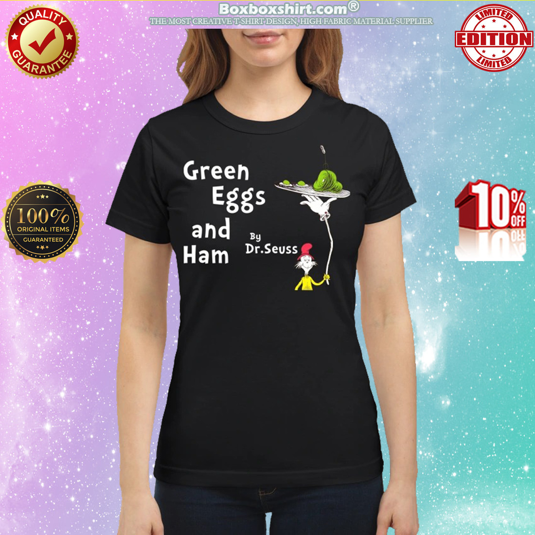 Green eggs and ham Dr Seuss classic shirt