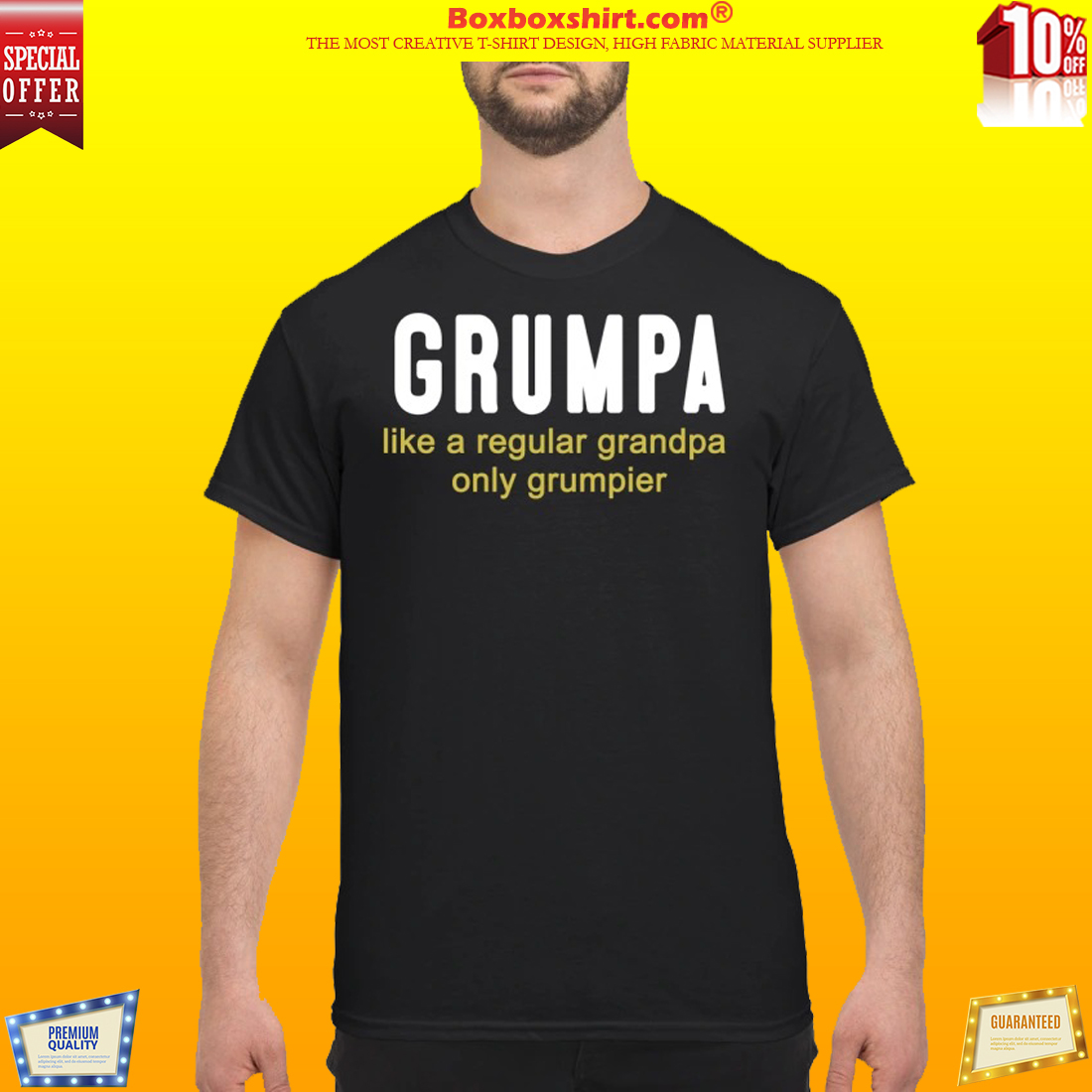 Grumpa like a regular grandpa only grumpier classic shirt