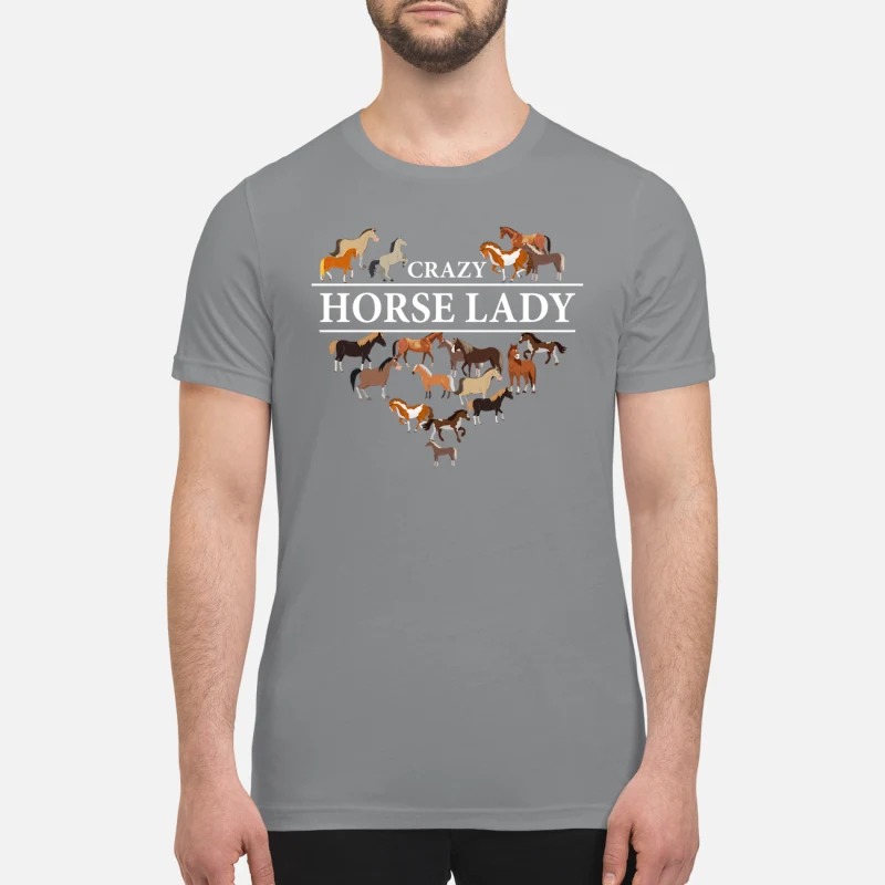 Heart Crazy horse lady premium shirt