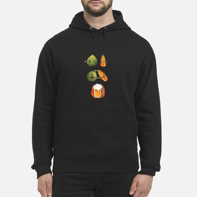 Hops fusion barley beer unisex hoodie