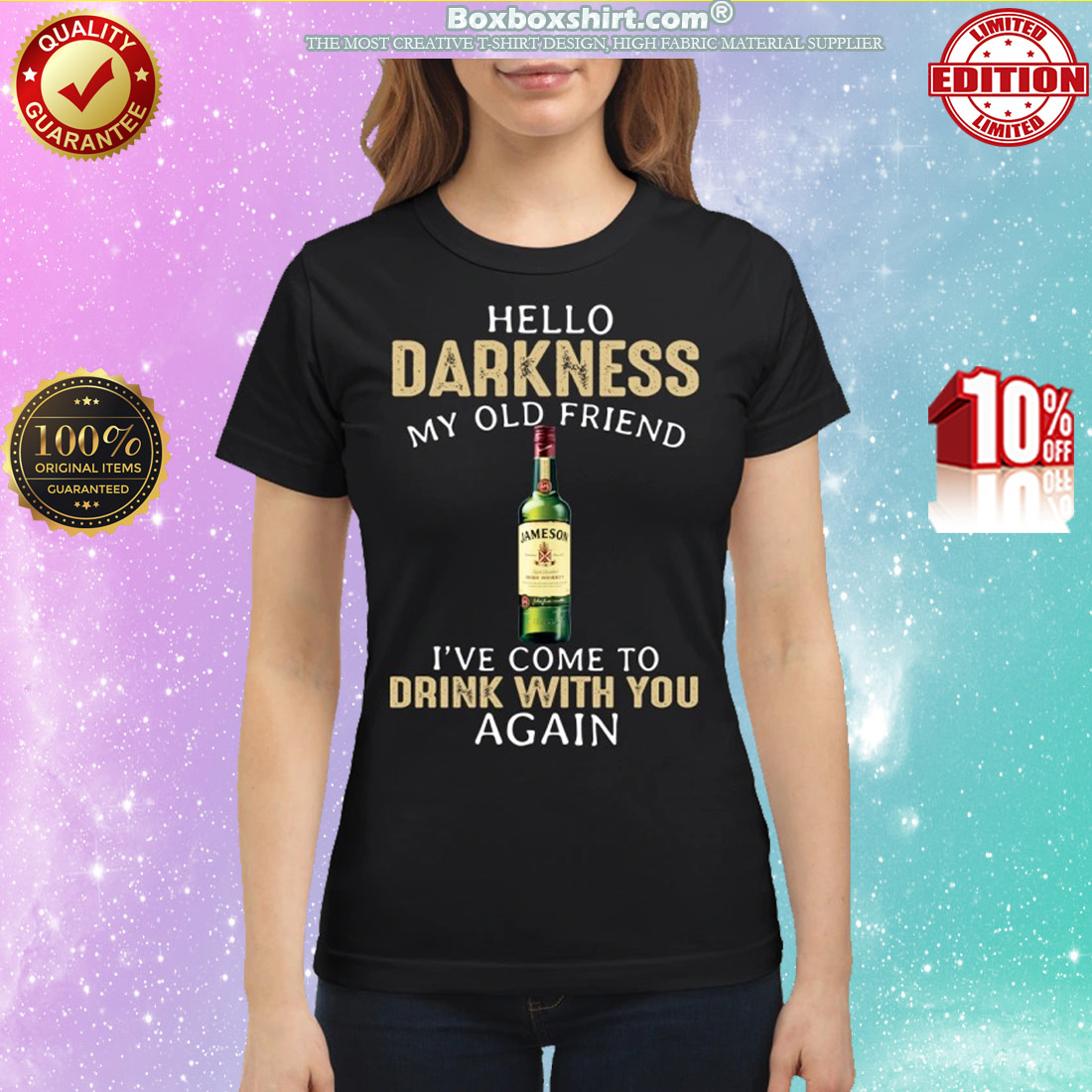 Jameson Hello darkness my old friend I've come to drink with you again classic shirt