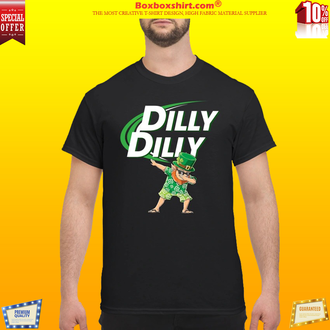 Leprechaun dabbing dilly dilly classic shirt