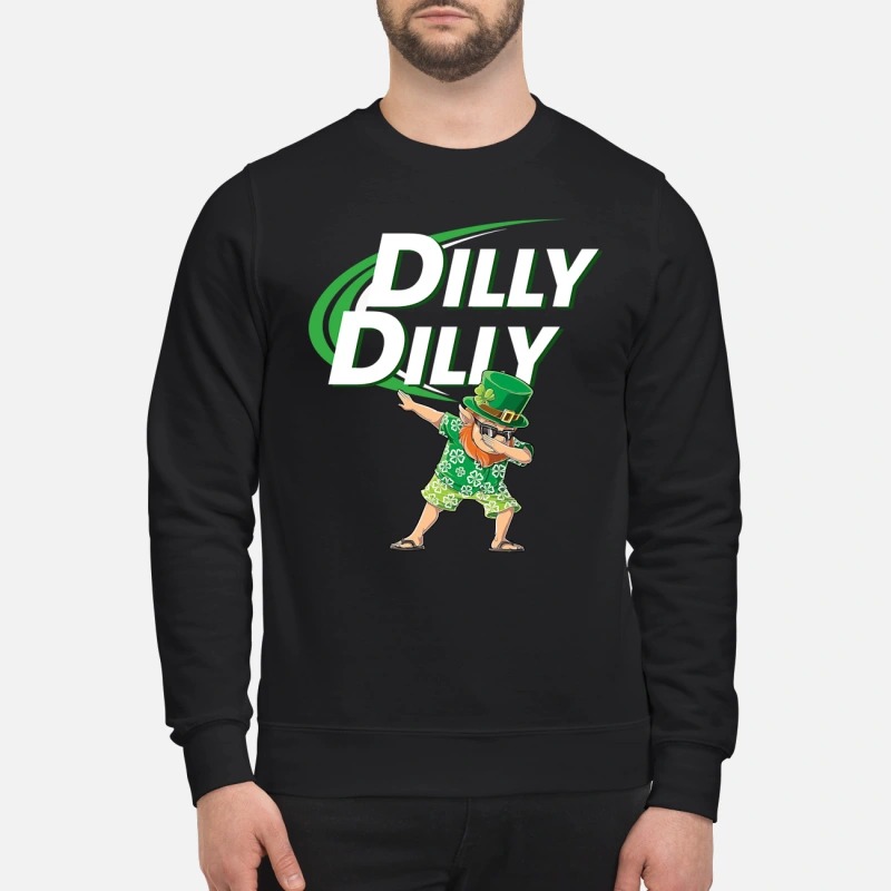 Leprechaun dabbing dilly dilly sweatshirt