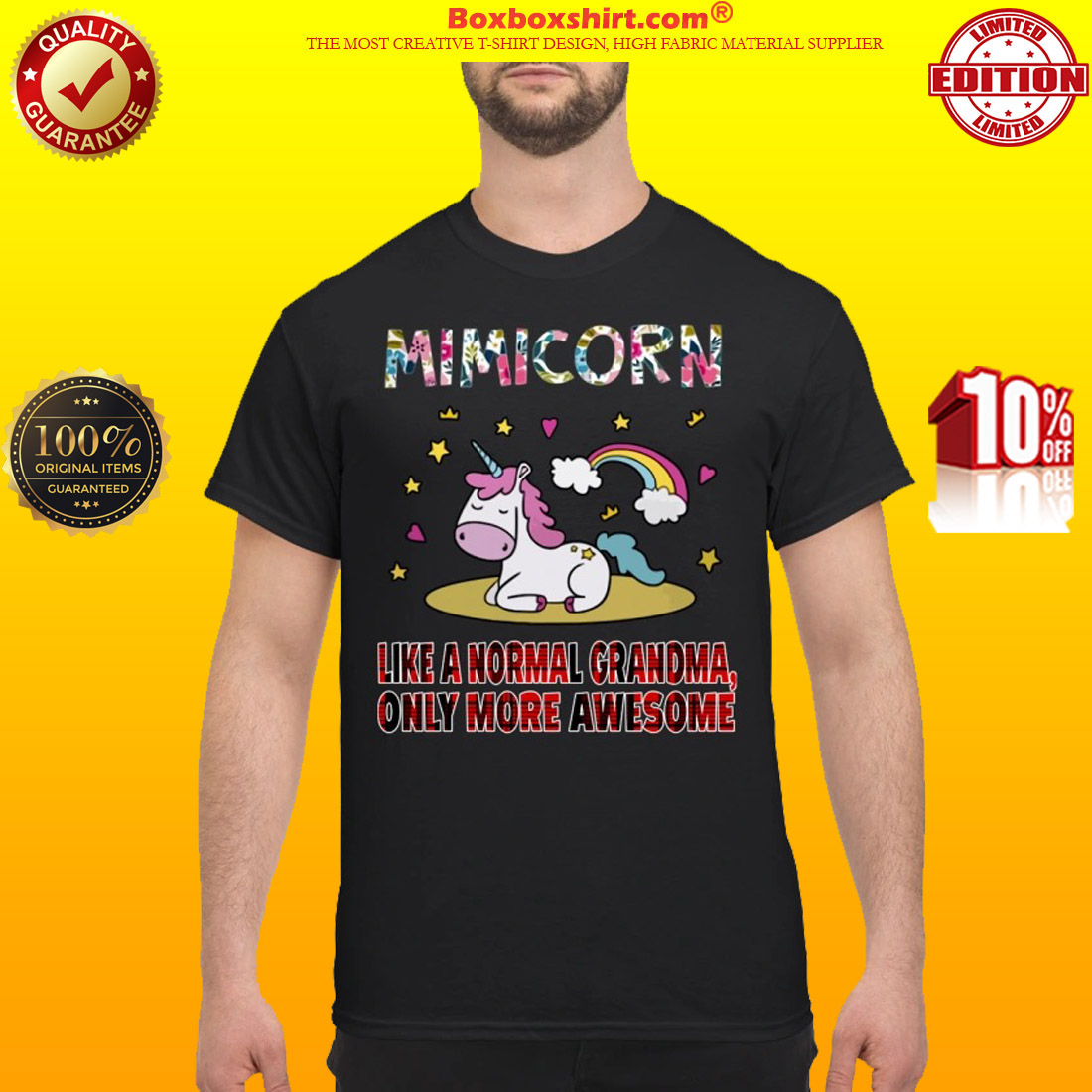 Mimiunicorn like a normal grandma only more awesome classic shirt