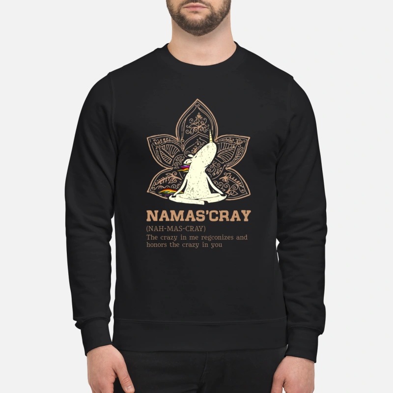 Namas'cray defination the crazy in me regconizes sweatshirt