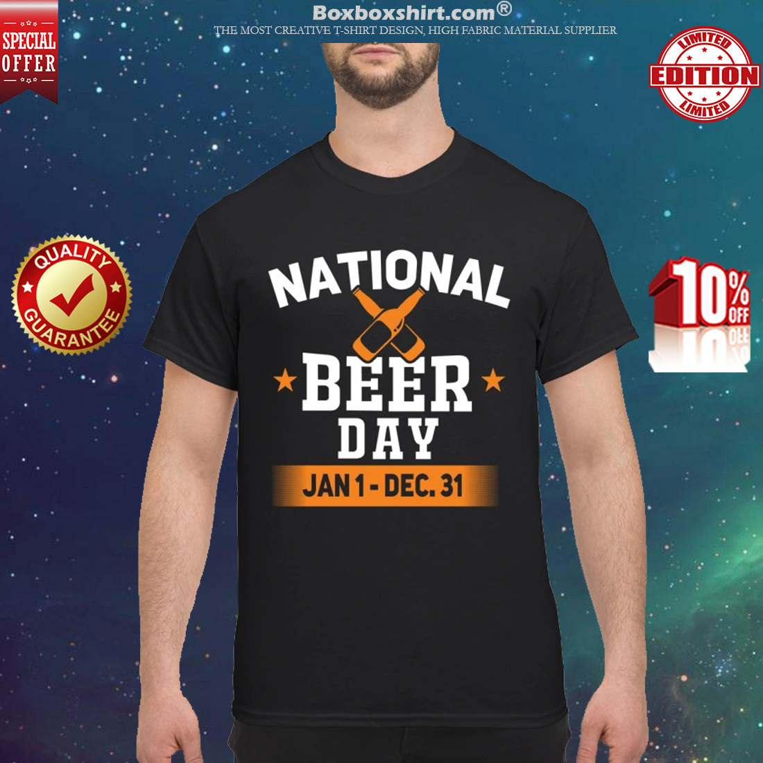 National beer day Jan 1 Dec 31 classic shirt