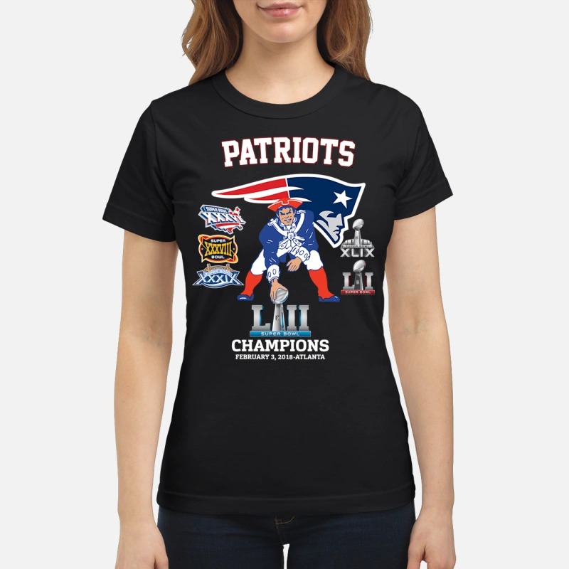 Pat Patriot super bowl 2018 champion classic woman shirt