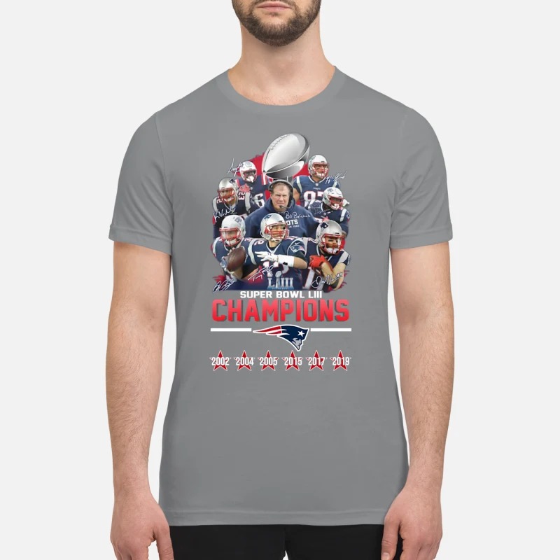 Patriots Super Bowl LIII champions premium shirt