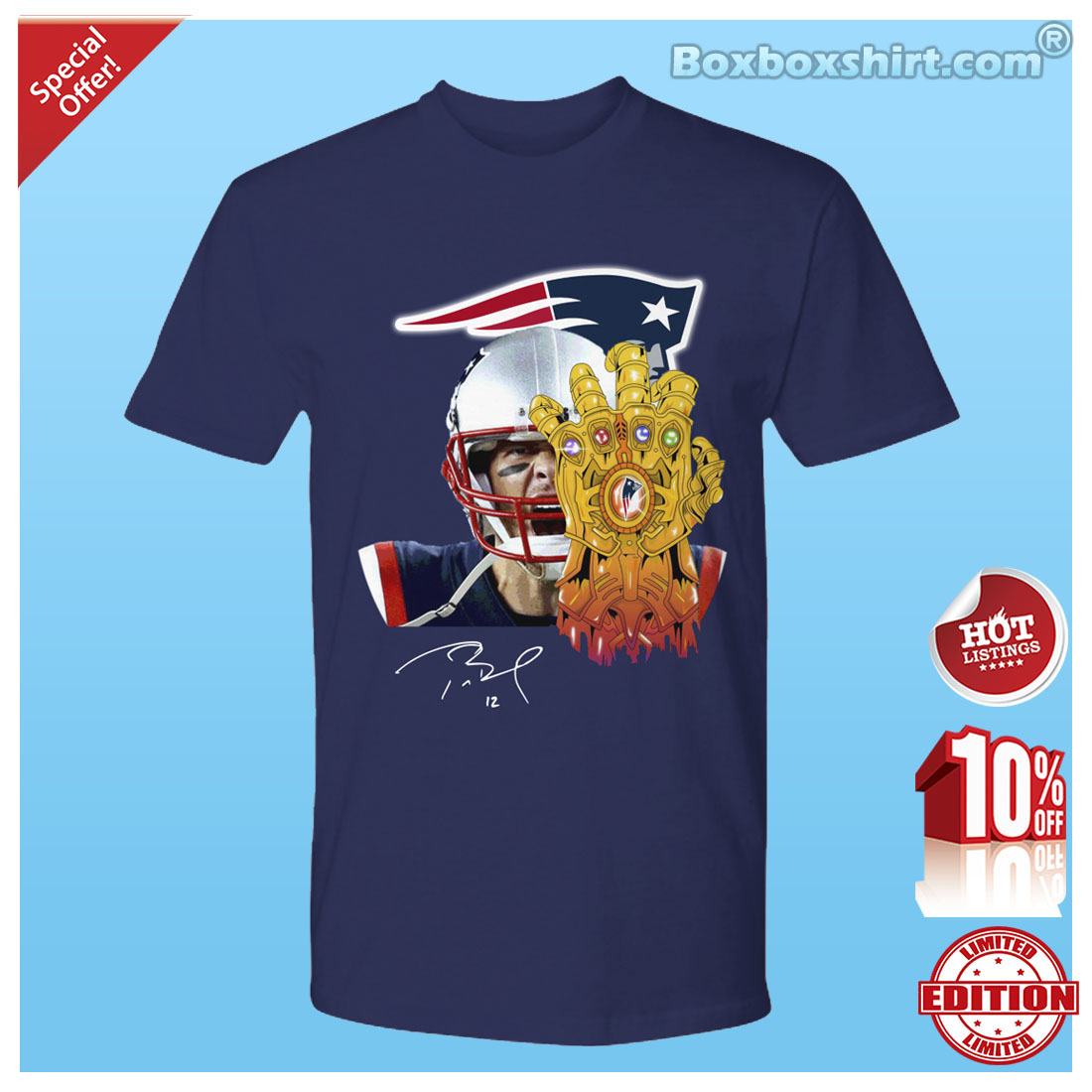 Patriots Tom Brady Thanos premium shirt