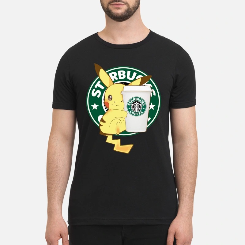 Pikachu Starbucks coffee premium shirt