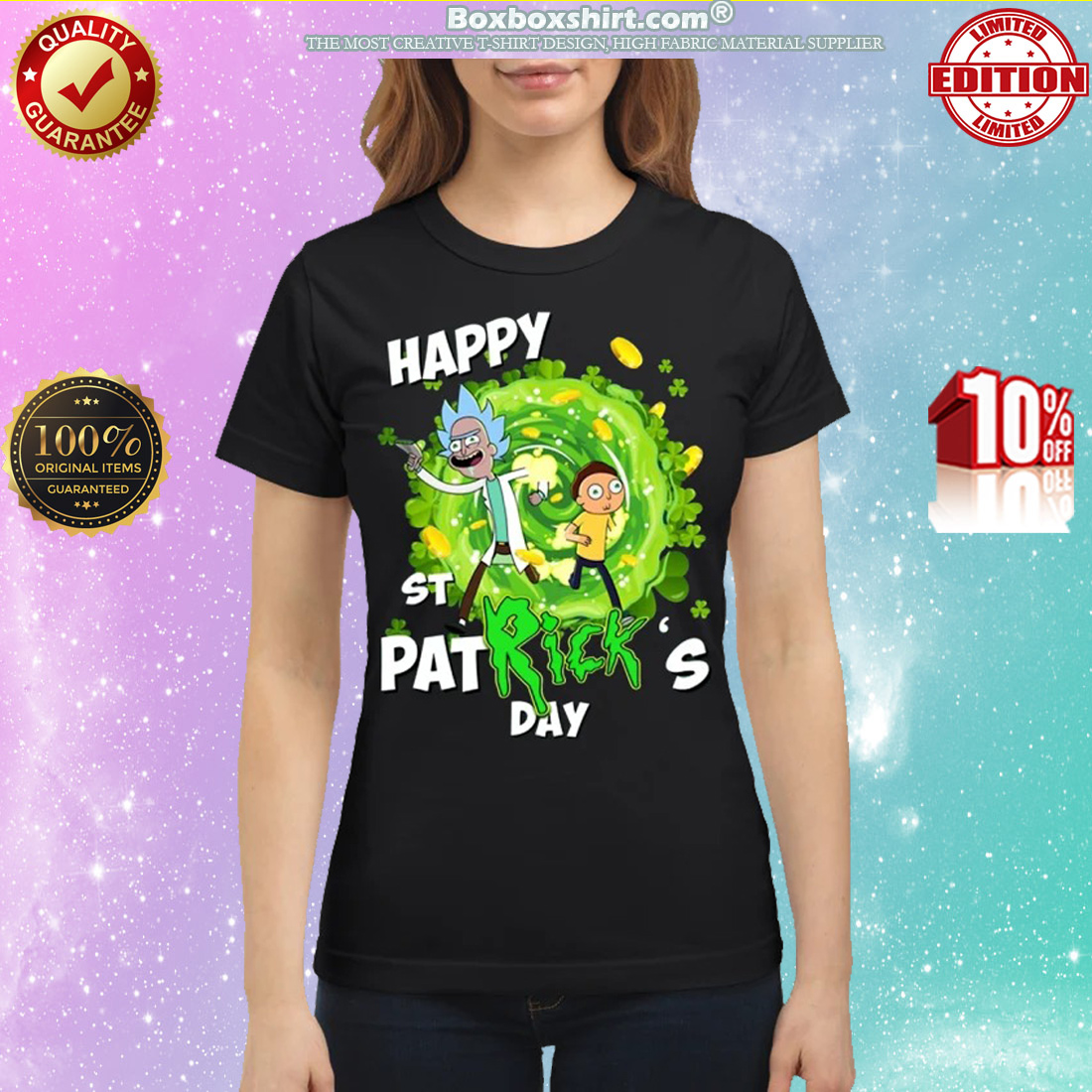 Rick and Morty Happy St Patrick day classic shirt