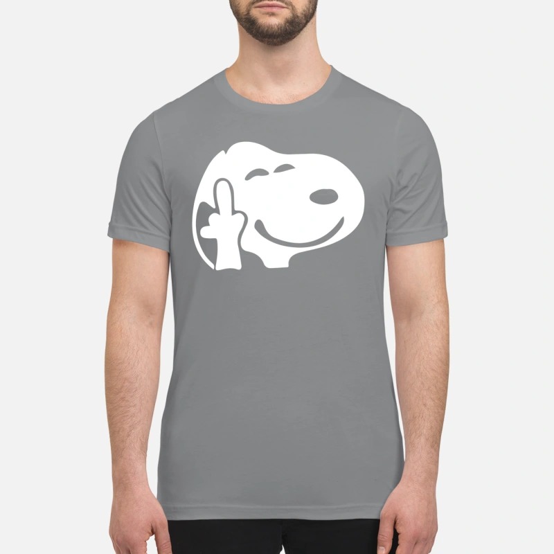 Snoopy middle finger premium shirt
