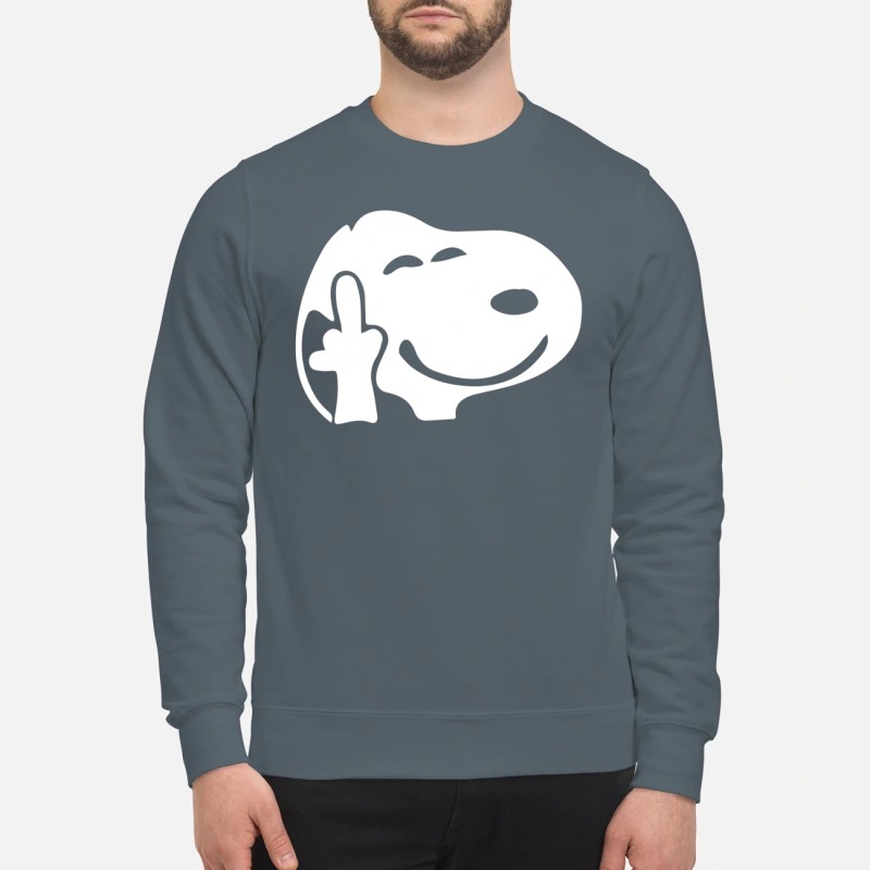 Snoopy middle finger sweatshirt