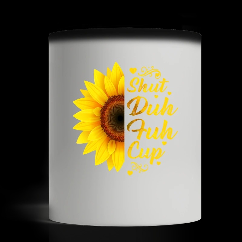 Sunflower shuh duh fuh cup magic mug