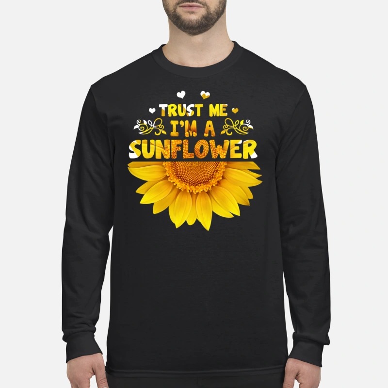 Trust me I'm a sunflower men's long sleeved shirt