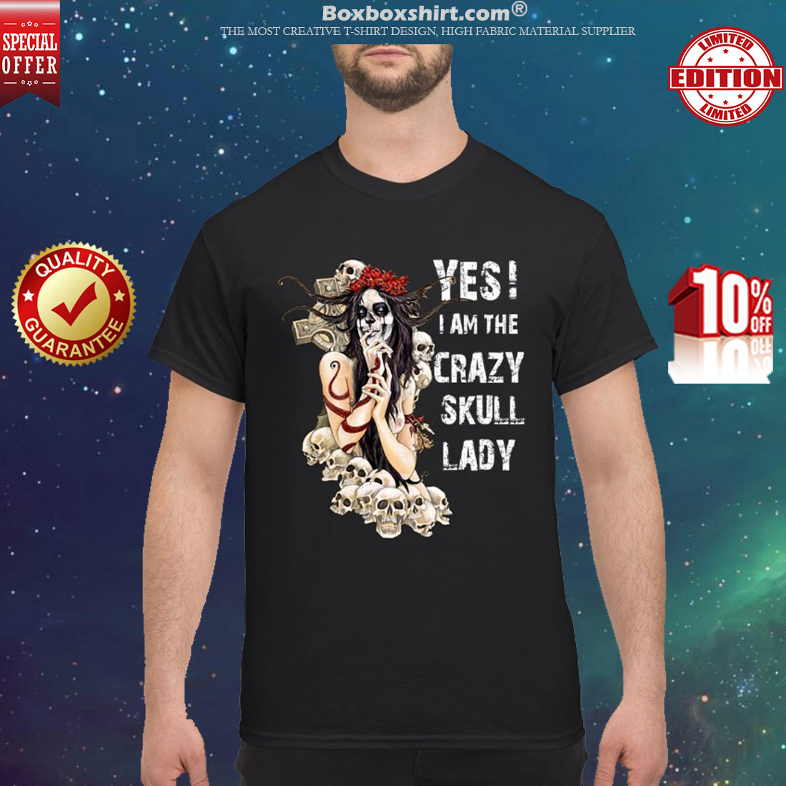 Yes I am the crazy skull lady classic shirt