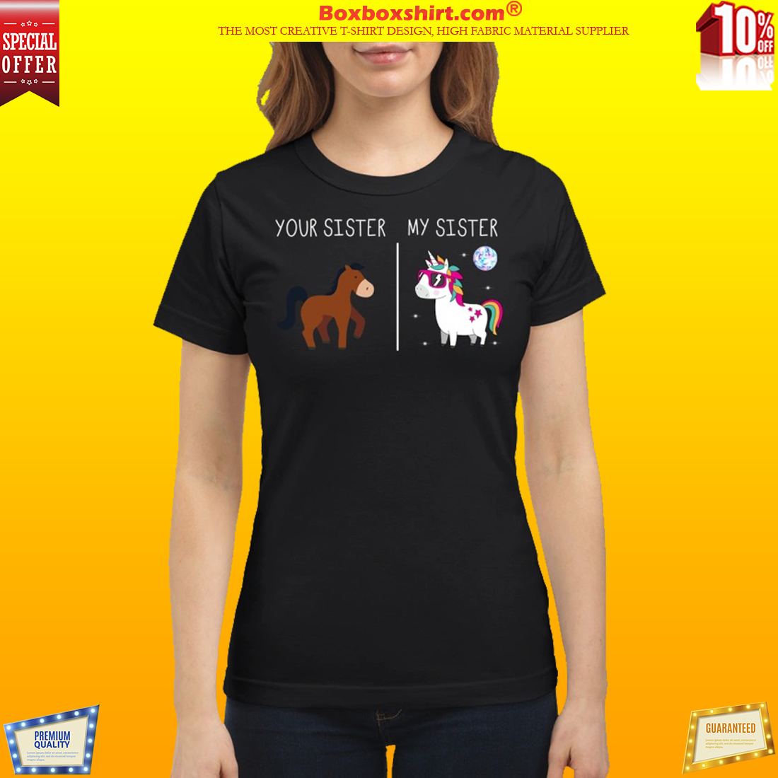 Your sister horse my sister unicorn shirt