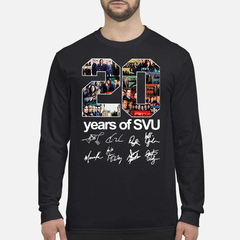 20 years of SVU signatures men's long sleeved shirt