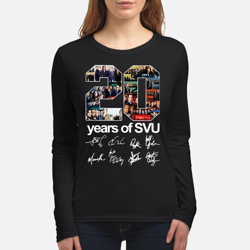 20 years of SVU signatures women's long sleeved shirt