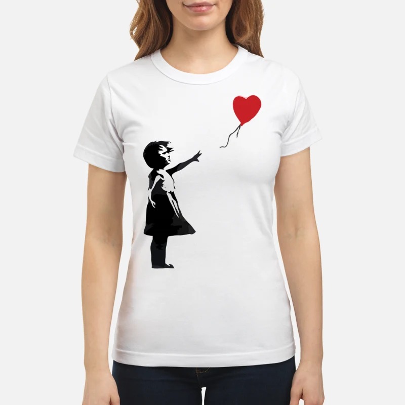Banksy balloon girl shirt