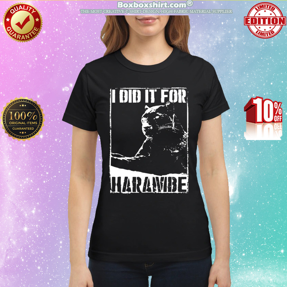 Black Panther I Did It For Harambe classic shirt