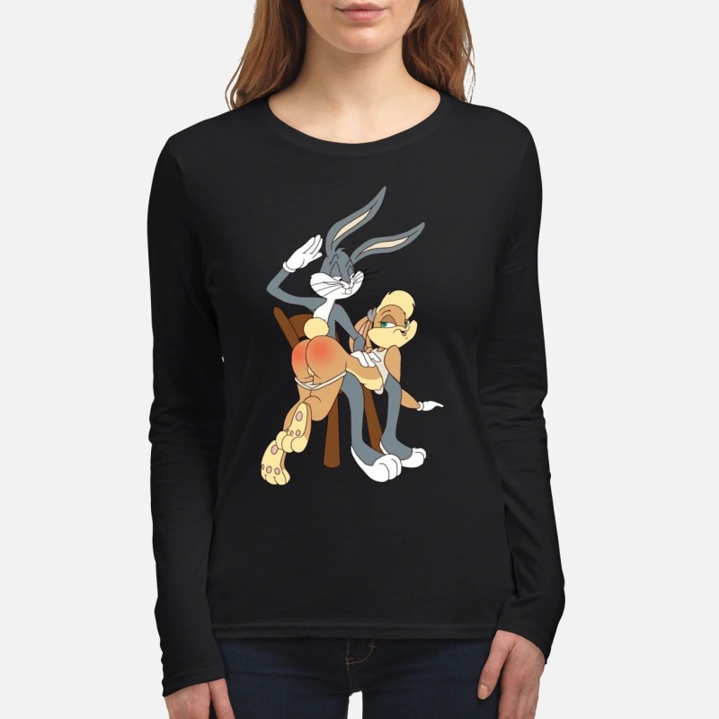 Bugs Bunny spank Lola Bunny women's long sleeved shirt