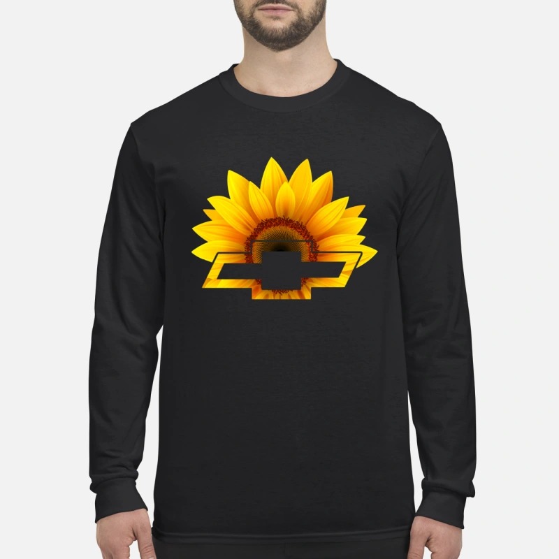 Chevrolet sunflower men's long sleeved shirt