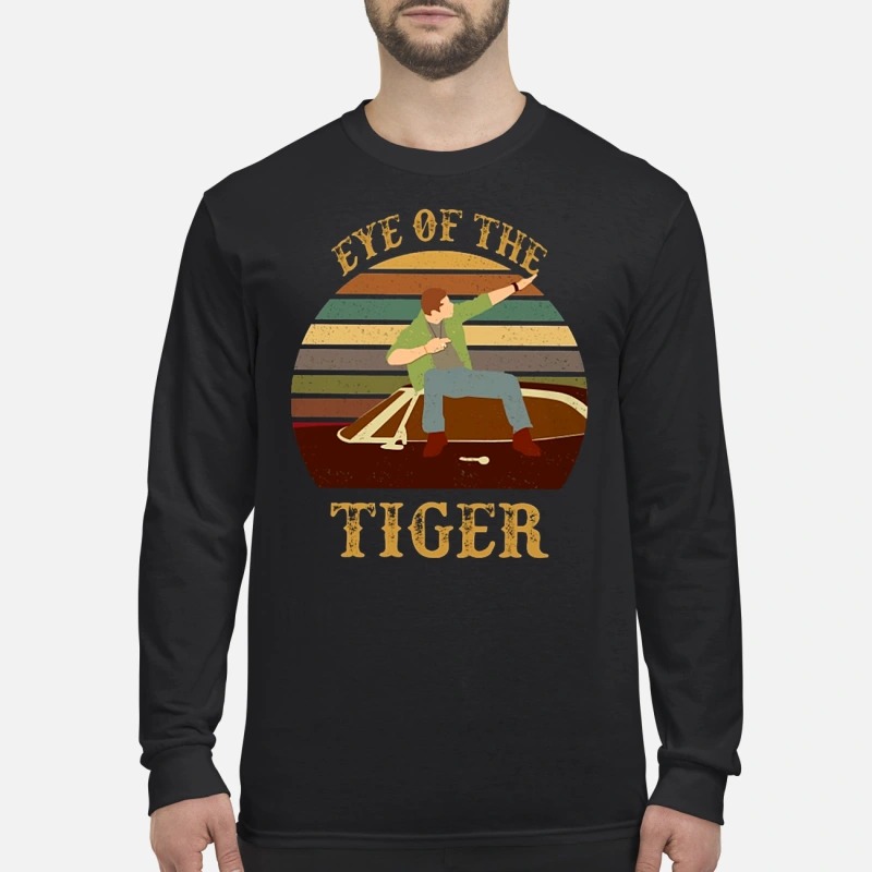 Dean Winchester eye of the tiger men's long sleeved shirt