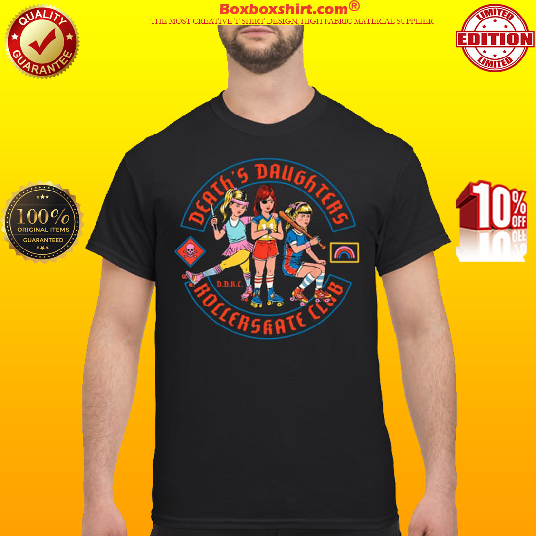 Death's daughters roller skate club classic shirt