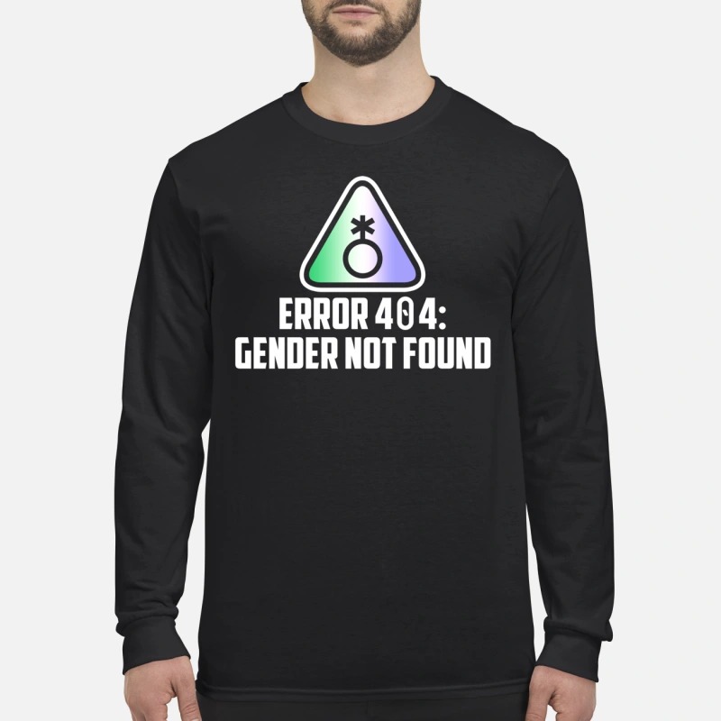 Error 404 gender not found men's long sleeved shirt