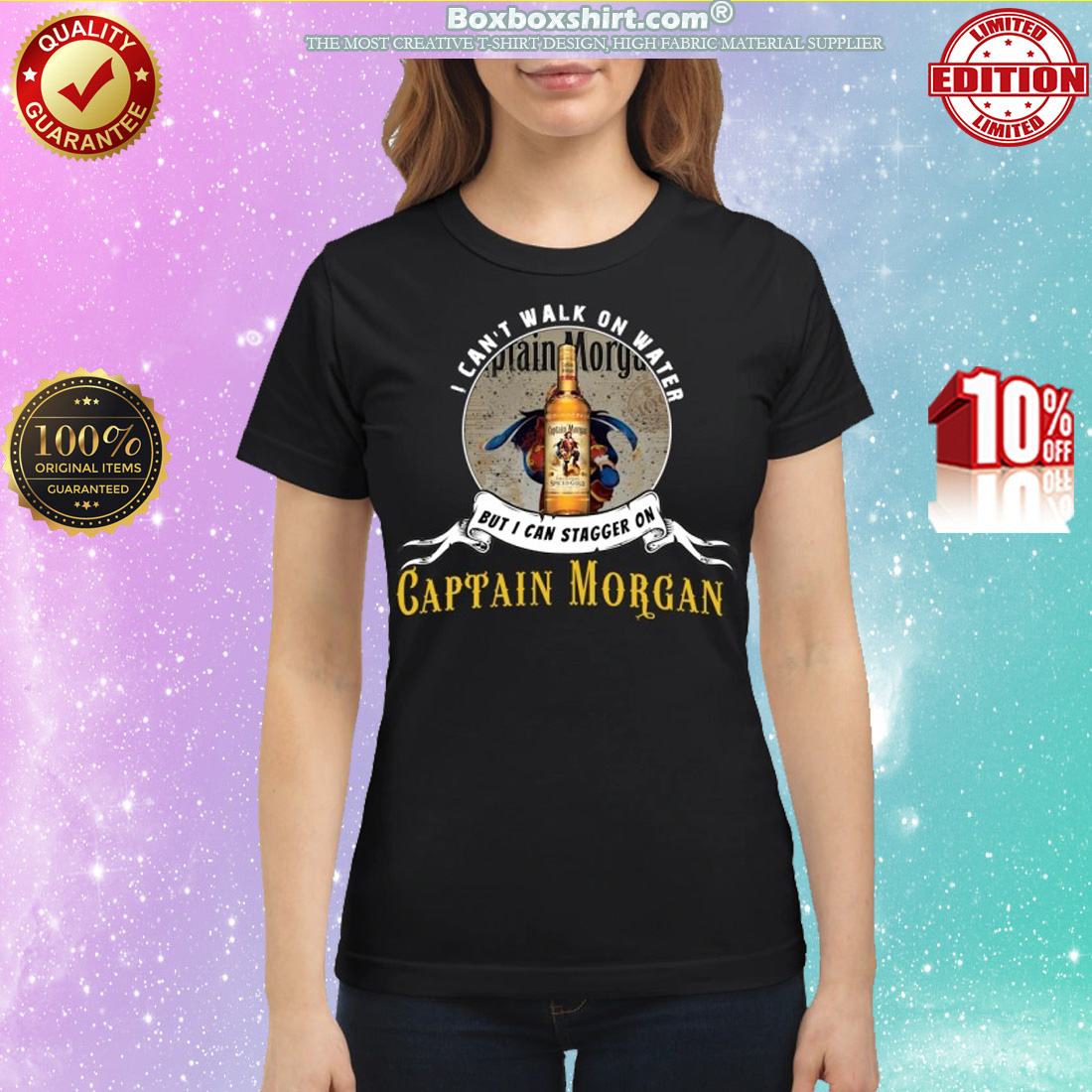I can't not walk on water but I can stagger on Captain Morgan classic shirt