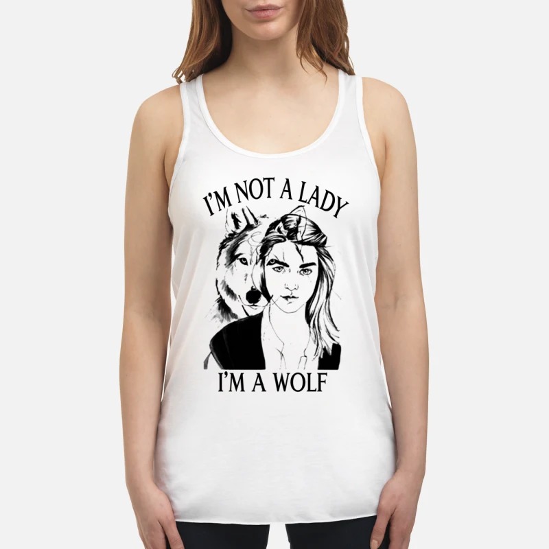 I'm not a lady I'm a wolf women's flowvy tank top