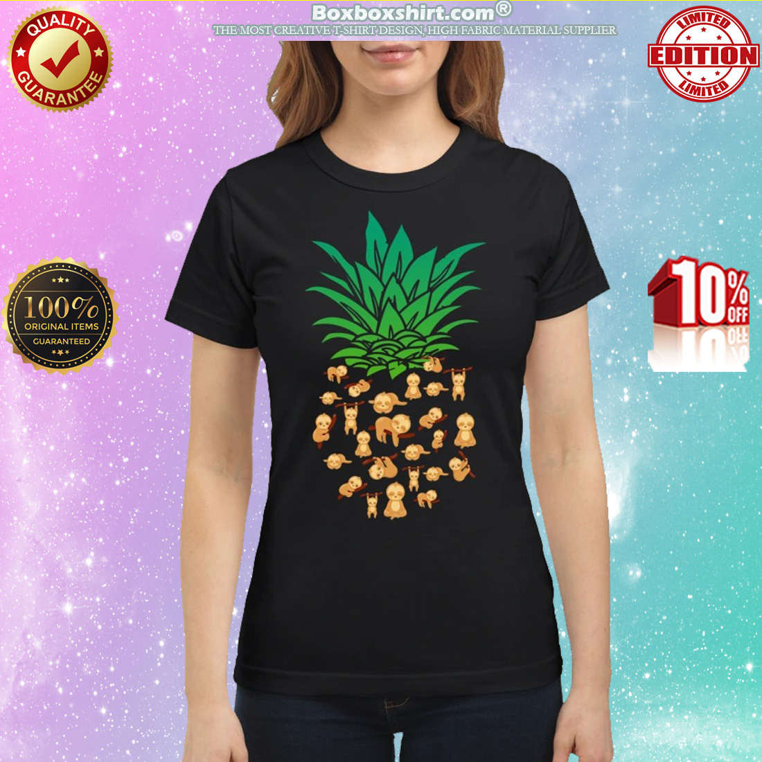 Sloths pineapple classic shirt