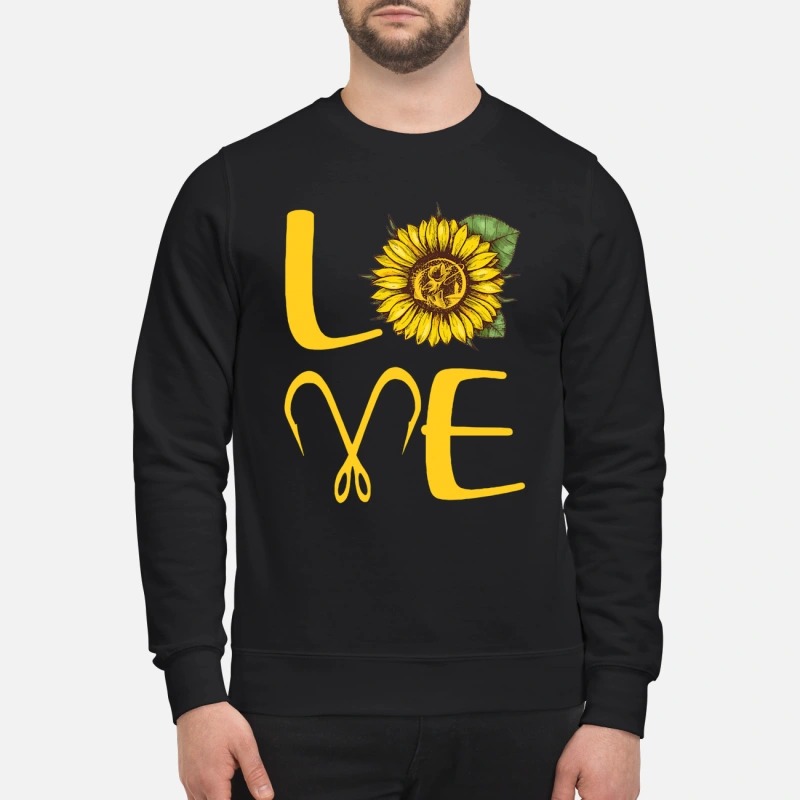 Sunflower Love Fishing sweatshirt